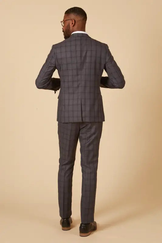 2-delat kostym - grå herrkostym - Jose Grey 2pc - tweedelig