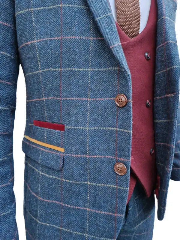 3-delat herrkostym Tweed Eton - Mix & Match - driedelig pak