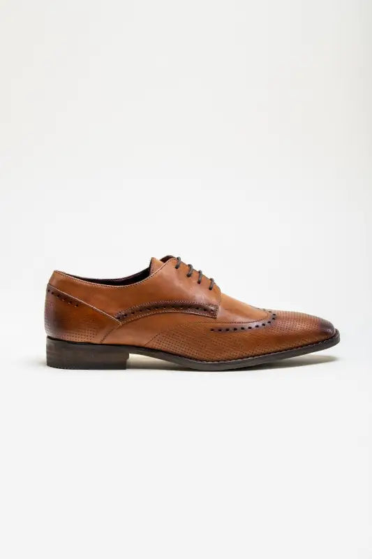 Cavani Lisbon Skor Ljusbrun - Wingtip Brogue - schoenen