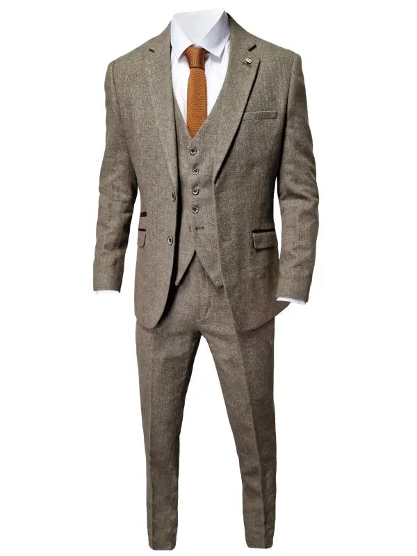 Shelby Suit 3-delat set Cavani Gaston Sage - driedelig pak