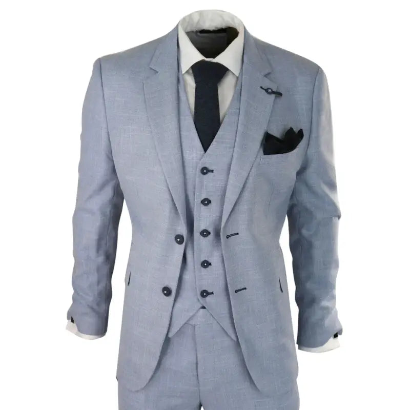 Tredelad kostym Cavani Miami Sky slim fit suit - driedelig