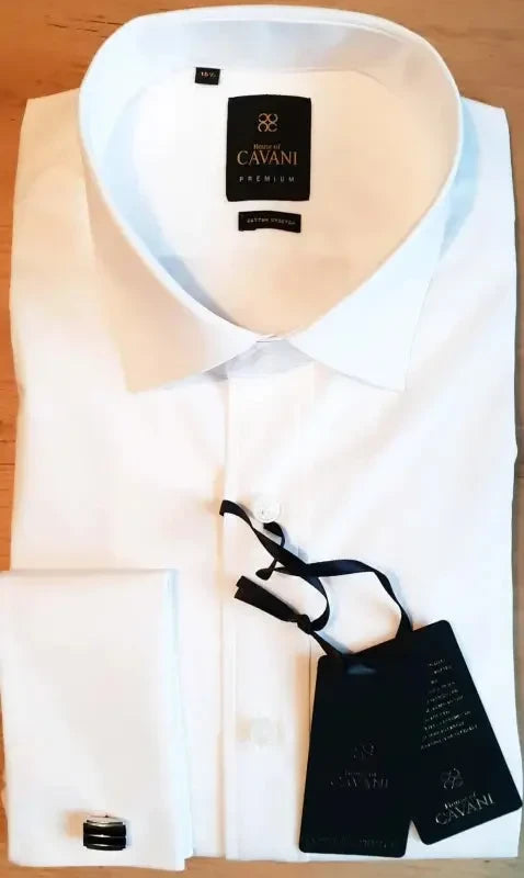 Vit Skjorta med Manschettknappar | Cavani - overhemd