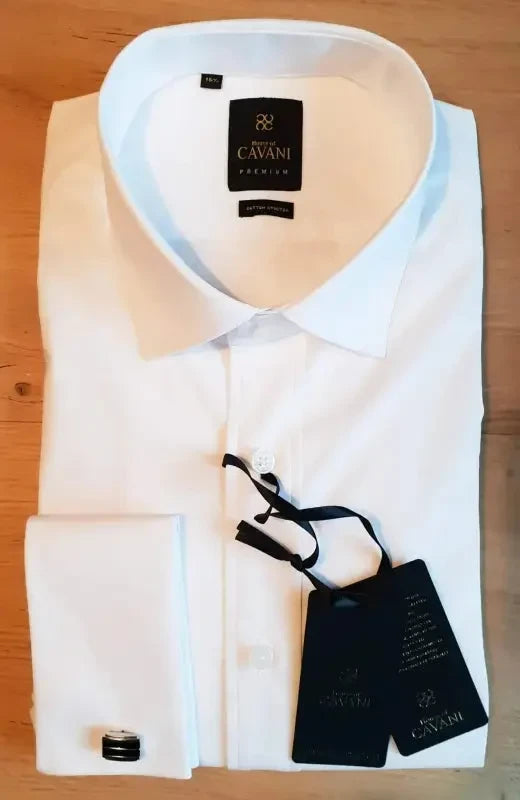 Vit Skjorta med Manschettknappar | Cavani - overhemd