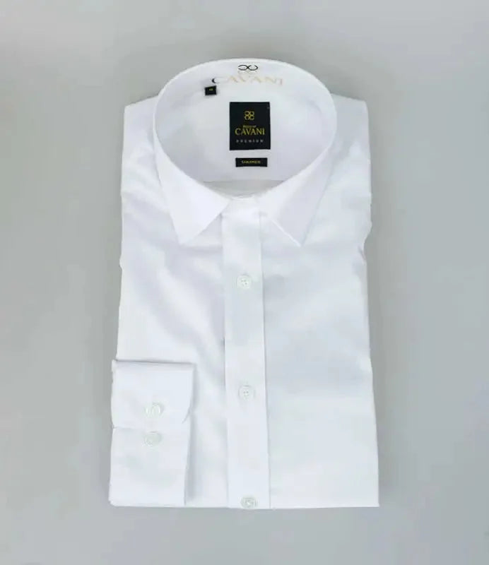Vit Slim-fit Skjorta | Cavani - overhemd