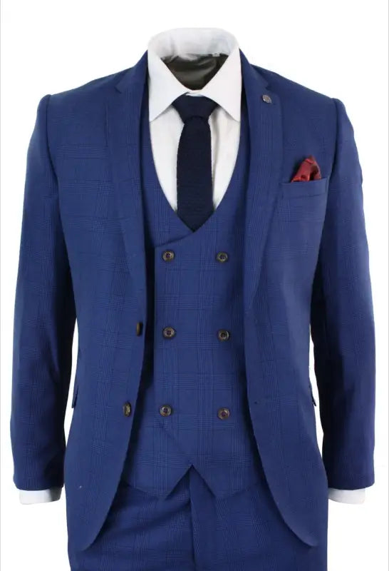 Blå kostymer | George - driedelig pak
