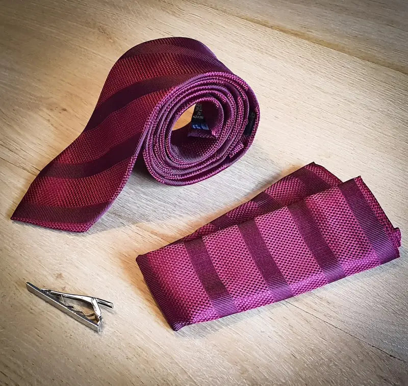Cavani Burgundy slips med näsduk
