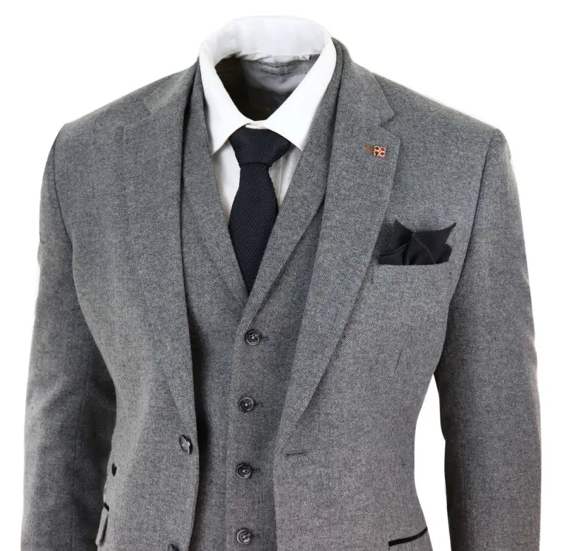 Peaky-Blinder-Tweed-Anzug-grau