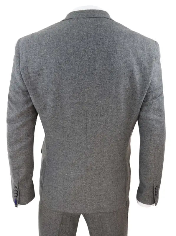 Tweed-Anzug-Grau