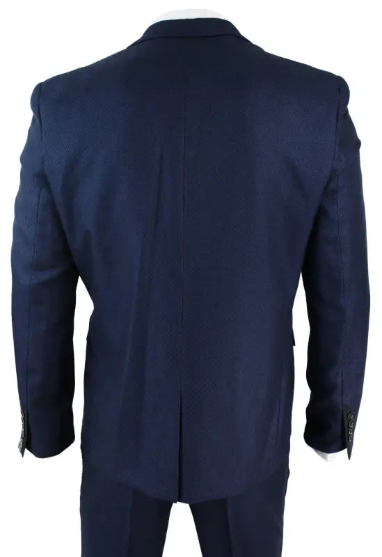 Marinblå kostym/jacka väst och byxor