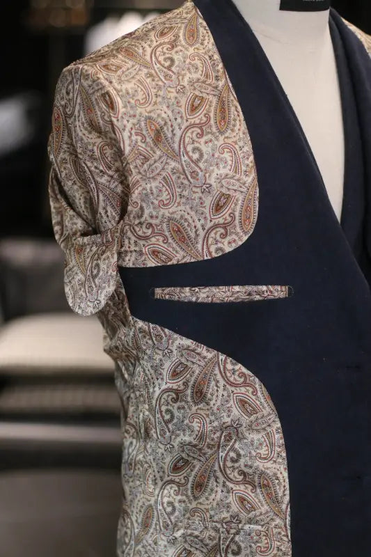 TAVERNY Chief - Herrkostym Navy tweed - driedelig pak