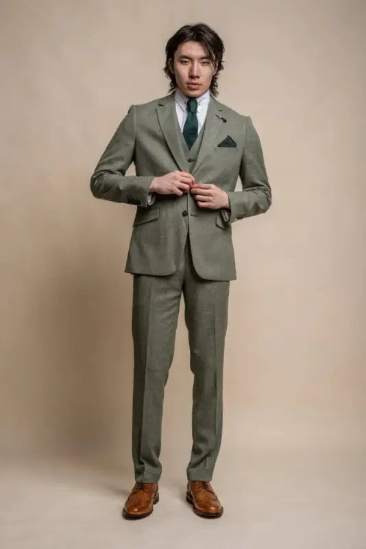 Tredelad kostym Cavani Sage slim fit suit - driedelig pak