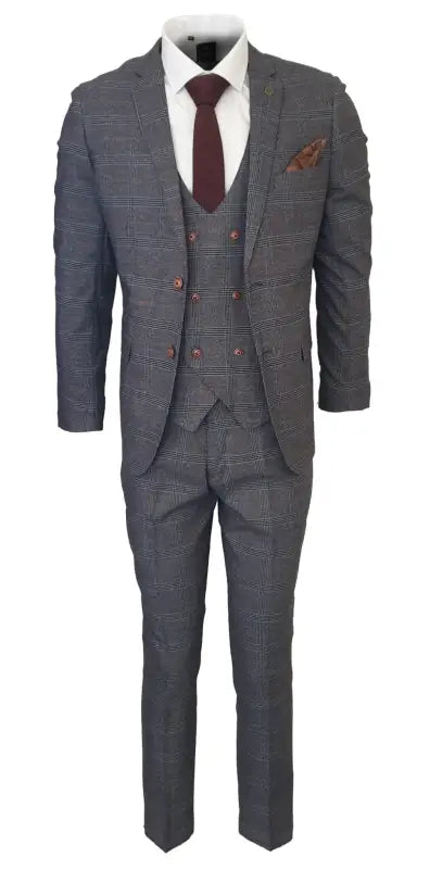 Tredelad kostym Jenson grå - driedelig pak