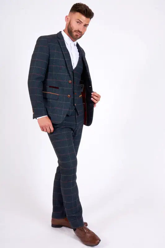 Tredelad kostym tweed Eton