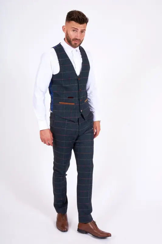 Tredelad kostym tweed Eton
