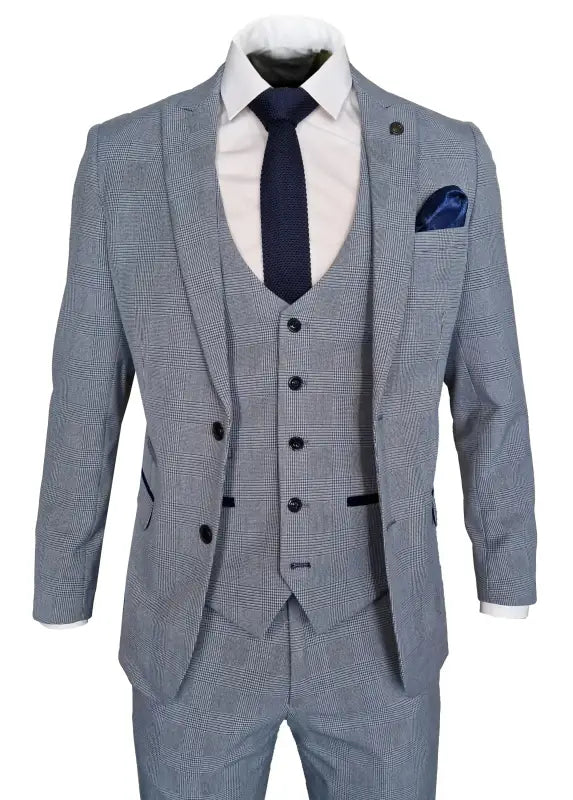 Vårt 3-delade ljusblåa kostym geråd - Bromley sky suit